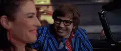 Austin Powers laughing yeah yeah