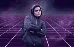 Hacker typing his name