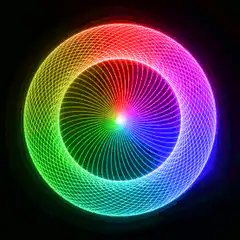 Rainbow Spirograph Pattern