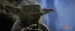 Yoda nodding and smiling