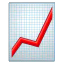 Red arrow graph fluctuating up and down