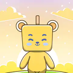 Yellow bear says good morning