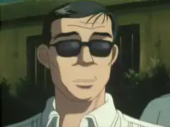 Gn gn anime man sunglasses