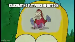 Monkey lifting weights in Homer's head