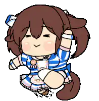 chibi girl dancing