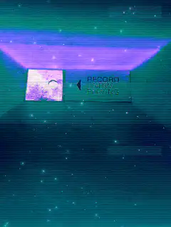 VHS Record Now Playing Glitch