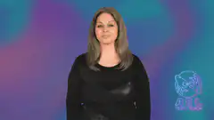 Woman signing G-A in ASL