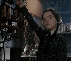 Wednesday Addams sparks machine