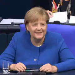 Angela Merkel smiling