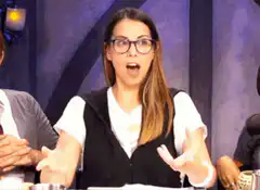 Woman doing the dab dance move