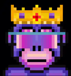 Pixel King Crown Burns
