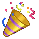 pixel art party popper