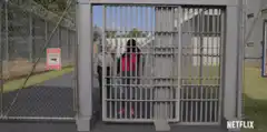 Prisoner celebrating freedom