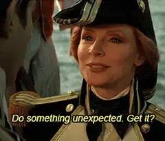 Do something unexpected. Get it?