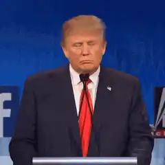 Donald Trump sad face