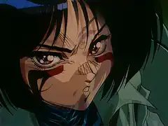 anime character punches with energy