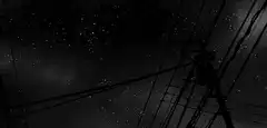 shooting star over power lines