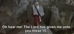 Moses drops the tablets