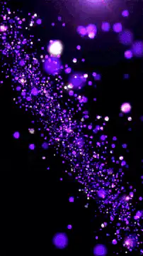 purple bokeh particles flowing