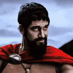 Gerard Butler as Leonidas saying um pouco mais