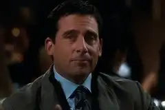 Steve Carell raising a glass