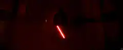 Darth Vader lightsaber explosion