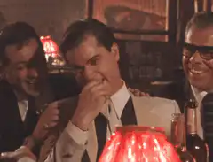 Ray Liotta laughing hysterically