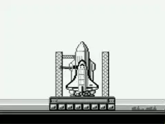 pixel art space shuttle launch