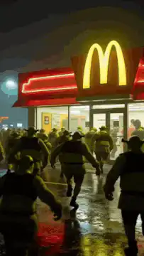 Shrek zombies storm McDonald's for fries