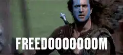 William Wallace screaming FREEDOM