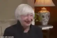 Older woman laughing hysterically