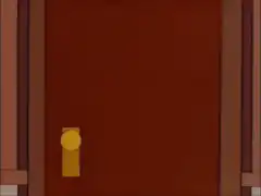Dr. Hibbert opens door and says hi everybody