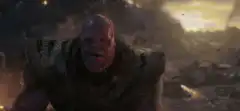 Thanos disintegrates into dust