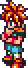 Pixel Art Character with Spiky Hair