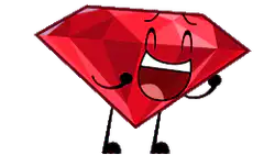 Laughing Red Diamond Cartoon