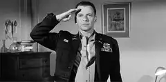 Frank Sinatra saluting