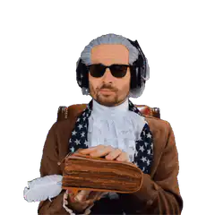Thomas Jefferson with headphones and 69