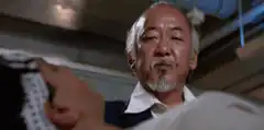 Mr. Miyagi clapping hands