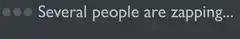 Several people are zapping