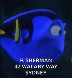 Dory looking for Nemo