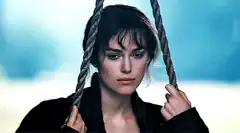 Keira Knightley on a swing