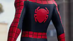 Spider-Man suit back view