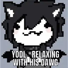 pixel art yodel relaxing dawg
