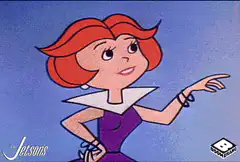 Judy Jetson pays for shopping