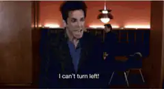 Ben Stiller I can't turn left