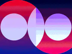 Abstract gradient circles animation