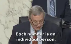 Each number is an individual person