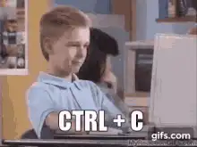 Cory Matthews typing CTRL + C