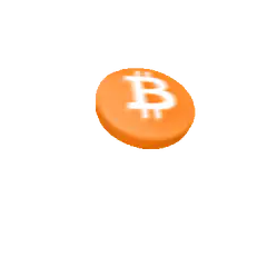 Spinning Bitcoin coin
