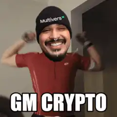 Man in red shirt and beanie flexing